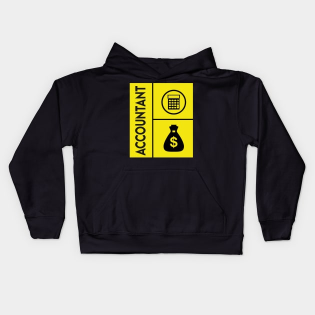 Accountant $$ Kids Hoodie by Design Knight